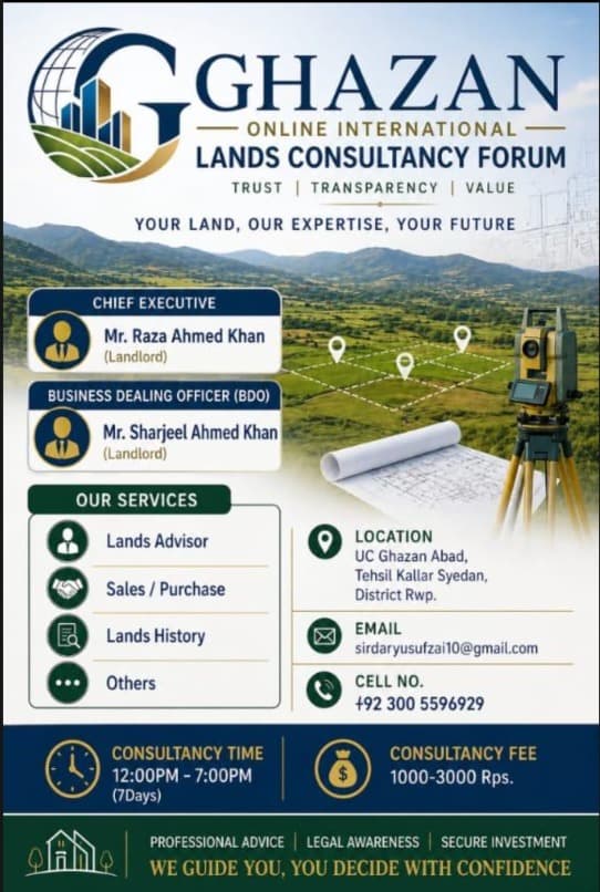 Ghazan Online International Lands Consultancy Forum, Pakistan project image